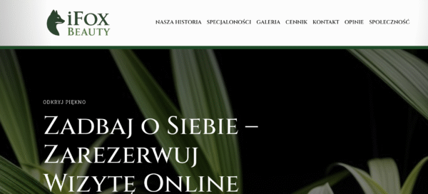 szablon DIVI - iFox Beauty