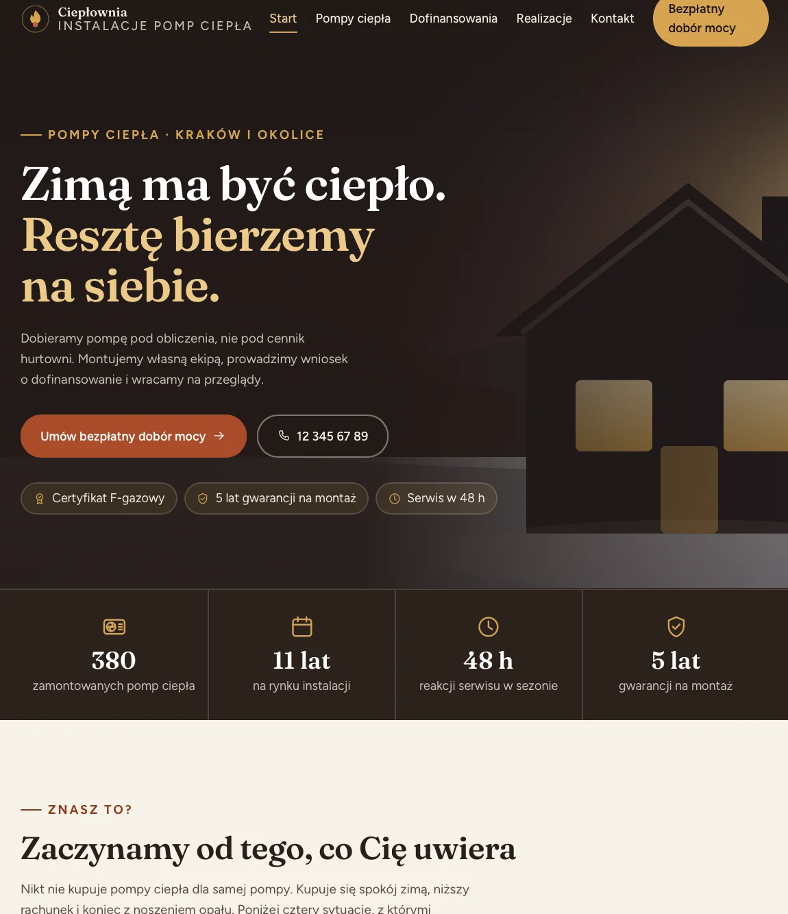 Szablon Ciepłownia instalacje pomp ciepła